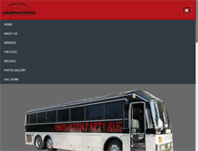 Tablet Screenshot of innovationpartybuses.com